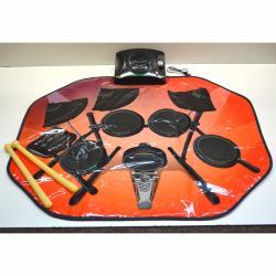 Glowing Electronic Drum Kit Playmat W/Drumsticks