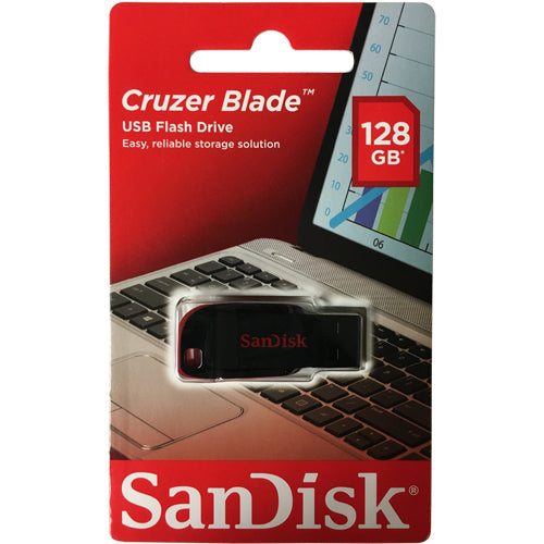 SanDisk 16GB 32GB 64GB 128GB Cruzer Blade  USB 2.0 Flash Drive