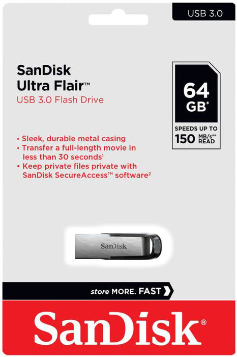 SanDisk Ultra Flair USB 3.0 Flash Drive 16GB - 32Gb - 64GB - 128GB