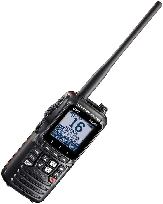 STANDARD HORIZON HX890BK VHF-HH, 6 Watt, with GPS and FM